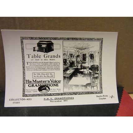 H.M.V. GRAMAPHONES . Collectorcard..RP unused postcard =
