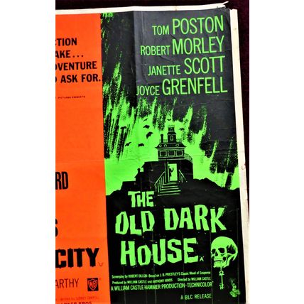OLD DARK HOUSE / Big Deal At Dodge City (1963) original UK Quad ***Tom Poston***