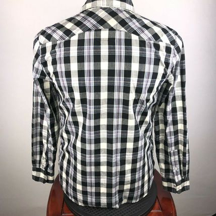 Levi Strauss & Co Casual Dress Shirt Med Black/Gray Striped
