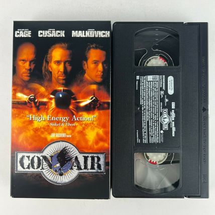 Con Air VHS Video Tape Nicolas Cage, John Cusack, John Malkovich