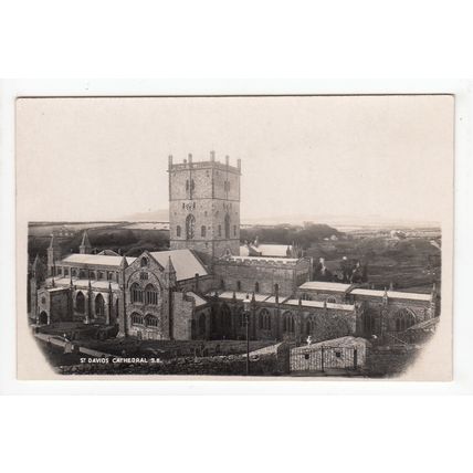 South East View of St Davids Cathedral Postcard Pembrokeshire