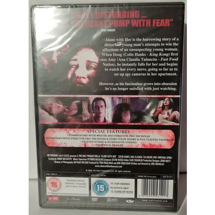 Alone With Her - Ana Claudia Talancon, Colin Hanks DVD New & Sealed