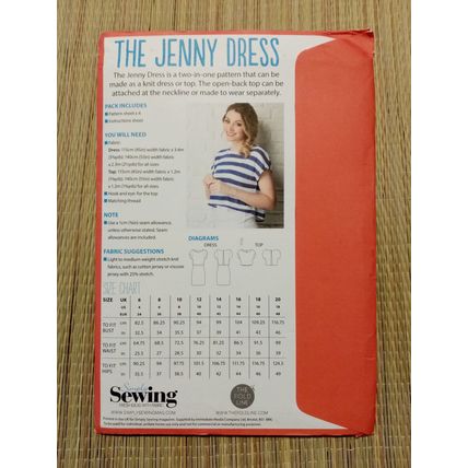 Simply Sewing Dress Sewing Pattern Sizes 6 to 20 Jenny Dress