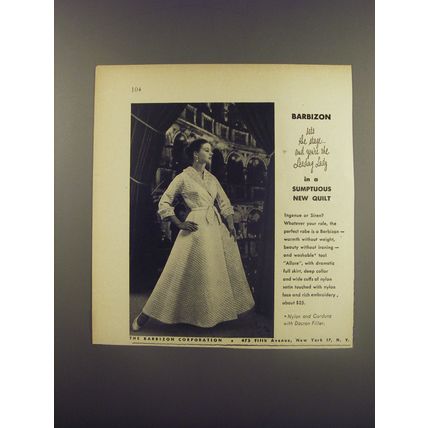 1956 Barbizon Robes Ad - Barbizon sets the stage and you're the Leading Lady
