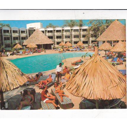 Atlantic Hotel Gambia Postcard posted 1990 VGC