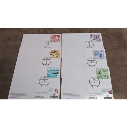 2014 GB PHQ FDC Cover Postcards - Glasgow Commonwealth Games - Sport