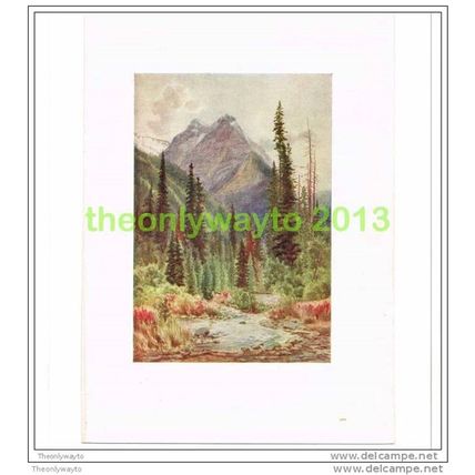 ROSS PEAK, SELKIRK MOUNTAINS, BRITISH COLUMBIA, Book Illustration, 1907