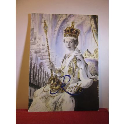 THE CORONATION, 1953 by Cecil Beaton, unused vintage postcard art =