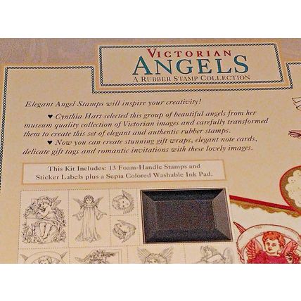 Cynthia Hart Victorian Angels A Rubber Stamp Collection Boxed Set 13 Stamps