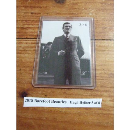Playboy 2018 Barefoot Beauties Rare Hugh Hefner Card No. 3 of 8