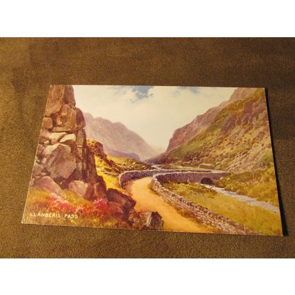 1930s Postcard - Snowdonia Llanberis Pass - Artist A154