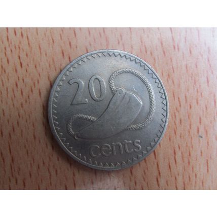 Fiji 1980 20 Cents Coin