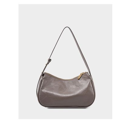 Genuine Leather Womens Handbags Ladies Purse Satchel Shoulder Bags Grey