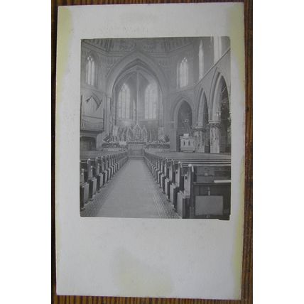 vintage postcard Church Interior