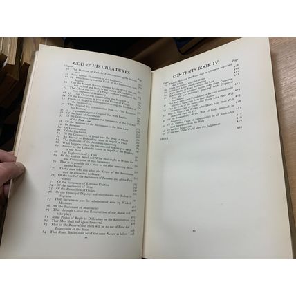 1905 "OF GOD AND HIS CREATURES" ST THOMAS AQUINOS 2.5kg HEAVY ANTIQUE BOOK (P12)