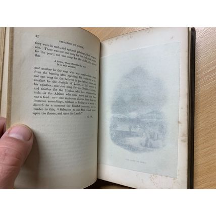 c1853 "COMPANION FOR LEISURE HOURS" ILLUSTRATED POETRY ANTIQUE BOOK (P3)