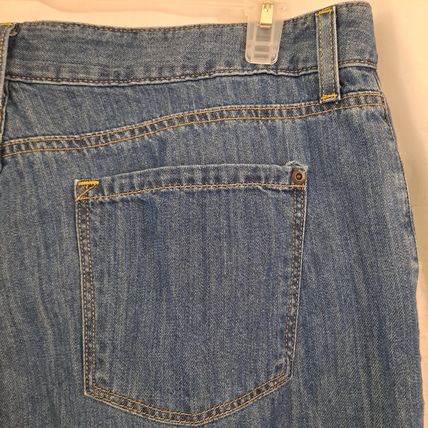 Women's LL BEAN Classic Fit Denim Blue JEANS pants Size 18 Reg High Rise