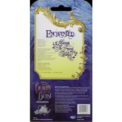 Disney. Beauty & The Beast. Sentiments Die Set. Die Cutting Cardmaking Crafts