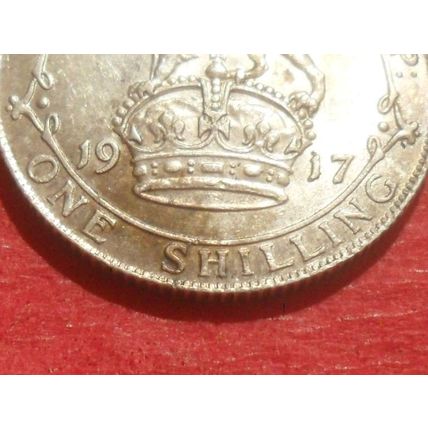 1917 George V shilling.