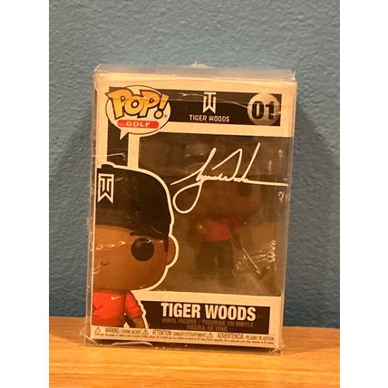 Funko Pop! Golf - Tiger Woods #01 Facsimile Laser Autographed (Box & Protector)