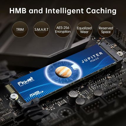 FX991 M.2 SSD 2TB Nvme SSD M2 2280 Pcie Gen 4X4, Read up to 7300Mb/S, Internal S