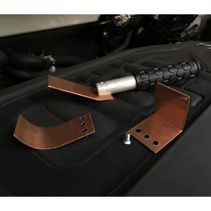 Copper Welding Spoon Welders Helper Welding Tool 3 Plate Set, Flat/Curved/Angle