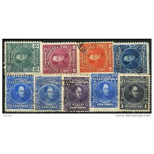 1915/1923 9 different values - fine used (o) - included a, b and c numbers