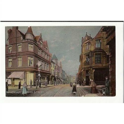 Yorkshire ROTHERHAM High Street Postcard by Tuck (4709)