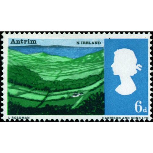 Great Britain 1966 Landscapes 6d Antrim Ordinary Unmounted Mint NHM SG 690 stamp