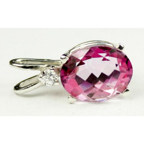 Pure Pink Topaz, 925 Sterling Silver Pendant, SP020