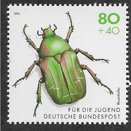 GER 1993 U/M 80pf+40 'INSECTS' (EBID65-630)