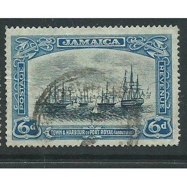 jamaica stamps sg101 sg 101 used black and blue