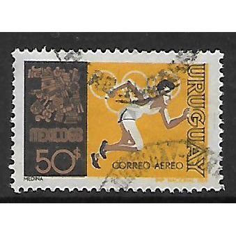URUGUAY 1969 OLYMPIC GAMES 50p RUNNING SG 1388 FINE USED#2