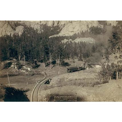 "Horse Shoe Curve." On Burlington and Missouri River Railway. Buckhorn Mountains