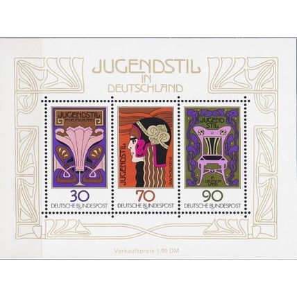 GERMANY BUND [1977] MiNr 0923-25 Block 14 ( **/mnh ) Kunst