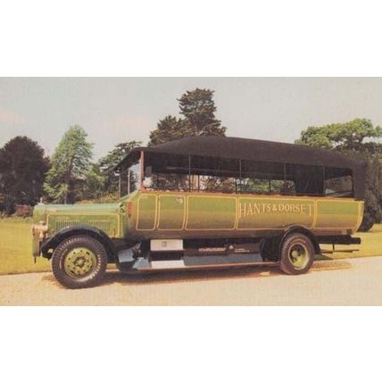 Bristol LH Chassis Charabanc Hants & Dorset Coach Car Rare Photo Postcard