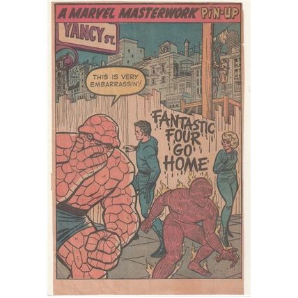 Fantastic Four Pin-Up by Jack Kirby Marvel Comics