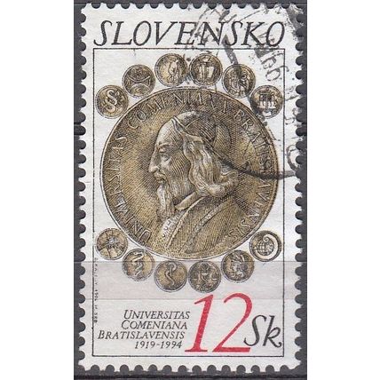 Slovensko 1994 Michel 203 O Cote (2009) 0.60 € 75 Ans Université de Bratislava