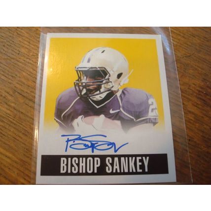 2014 Leaf Originals, Yellow, Autograph Card, BISHOP SANKEY Rc, Numbered 21/85