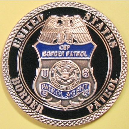 US Border Patrol. Challenge Coin. 1.50". 84b.