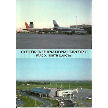 Aviation HECTOR INTERNATIONAL AIRPORT Fargo Postcard (NMN 30D)