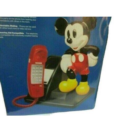 Vintage 1990's MICKEY MOUSE Corded Land Line Touch Tone Telephone AT & T Design