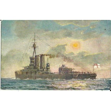 Naval HMS BENBOW Tuck Oilette Postcard (8755)