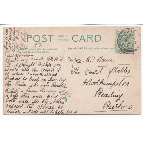 The Old Church West Liss Hampshire 1909 Inge's Series Postcard