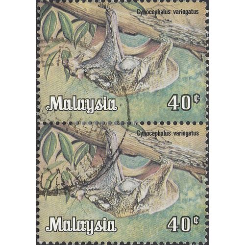 MALAYSIA, MAMMAL, Sunda flying lemur, green 1979, 40c [Pair]