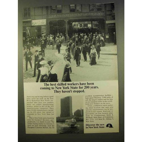 1963 New York State Ad - The Best Skilled Workers