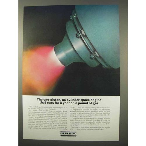 1963 Republic Aviation Corporation Ad - Space Engine