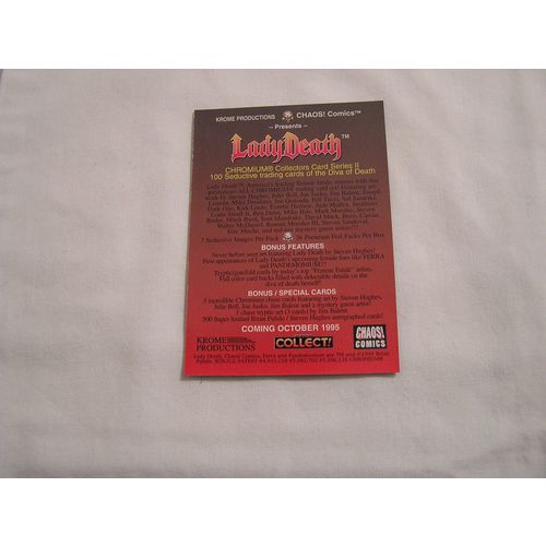 1995 Krome LADY DEATH SERIES 2 COLLECT! PROMO