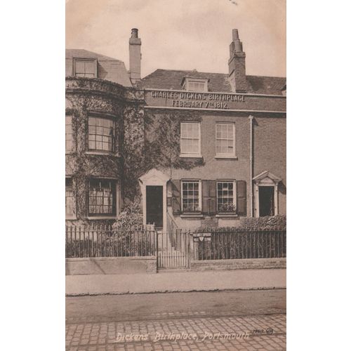 Dickens' Birthplace Portsmouth Hampshire Postcard (HAM77565)