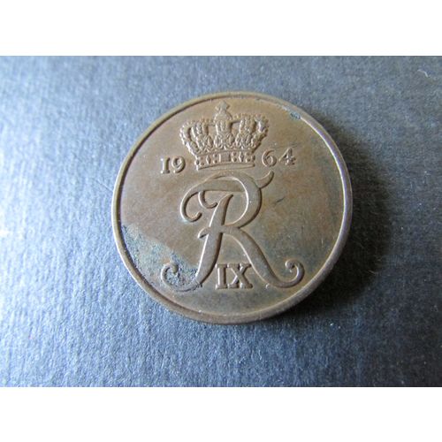 1964 DENMARK FIVE ORE FREE POST. Q